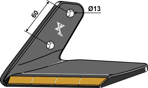 Ersättningsvinge Hårdmetall - vänster