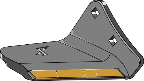 Stubble-terä 130 mm - oikea - kovametalli