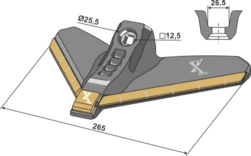 Svep 265 mm – Hårdmetall