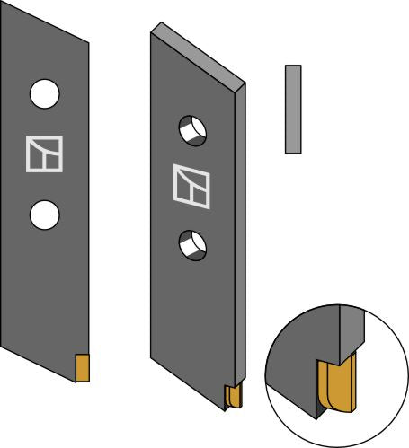 Bolt-on tind - Hardmetall