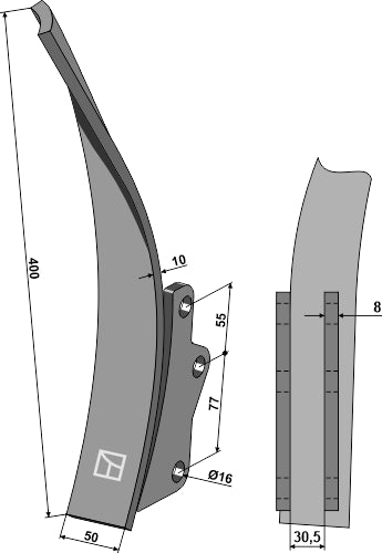 Guidedeling – venstre