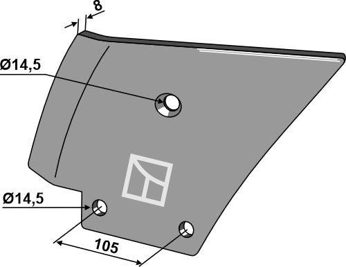 Counter-tine, left model
