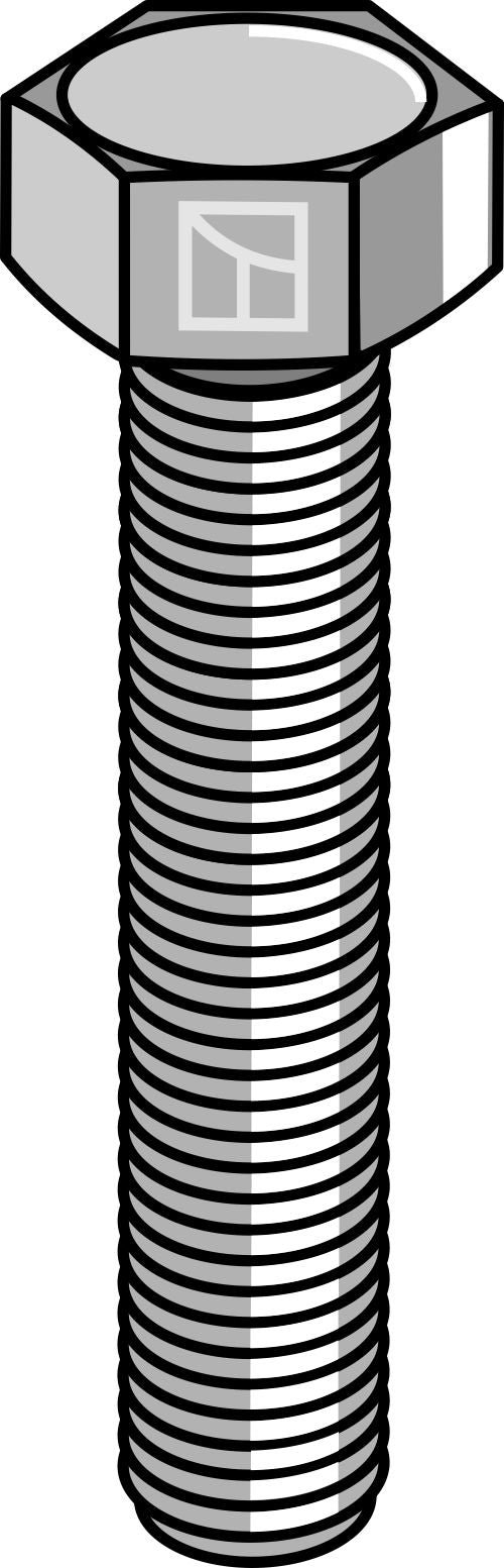 Hexagon bolt M10x1,5x55 without nut