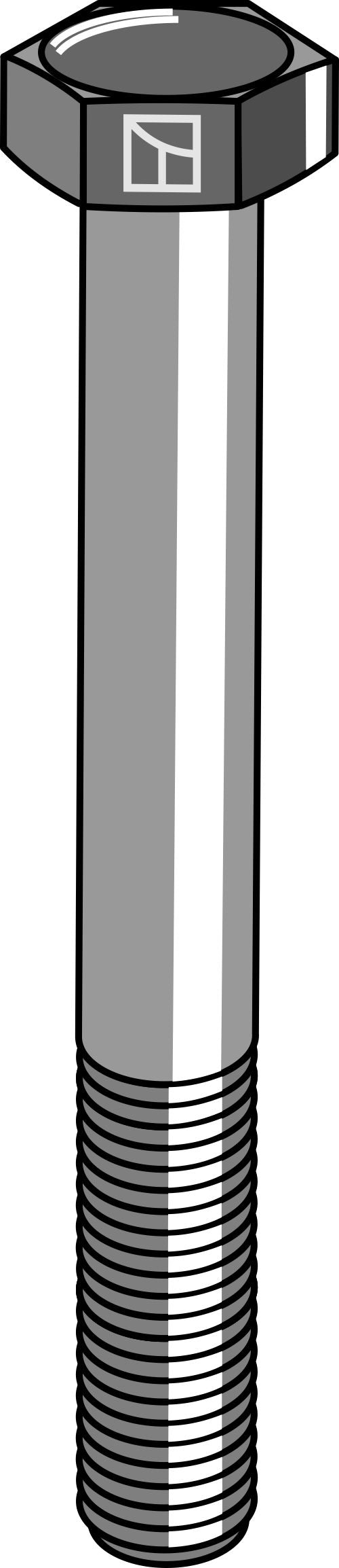 Sekskantbolt M10x1,5x90 uden møtrik