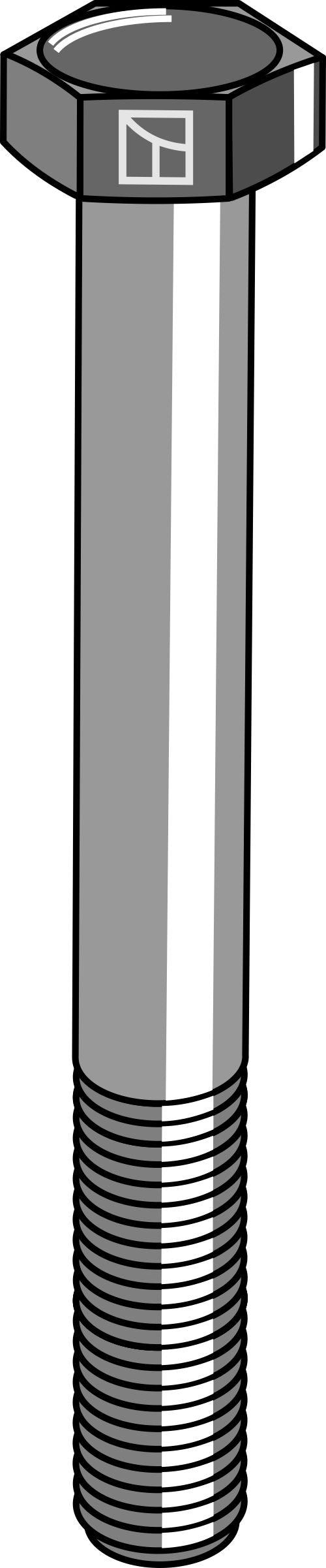 Hexagon bolt M10x1,5x95 without nut