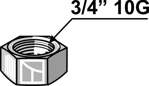 Mutter 3/4'' 10G