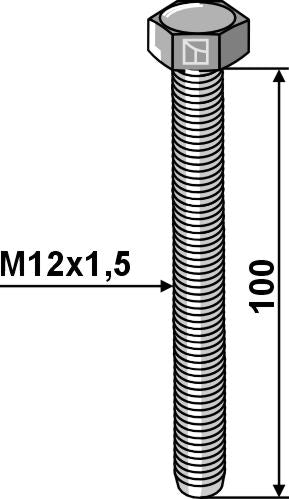 Bult M12x1,5 – Förzinkad – 8,8