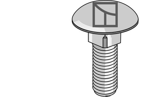 Skruv med skålhuvud – M12x1,75
