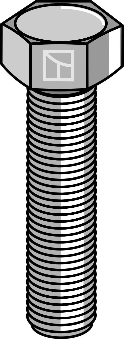 Hexagon bolt M12x1,75x50 without nut