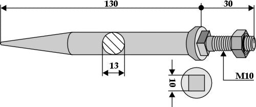 Fröharvständer av borstål – härdade