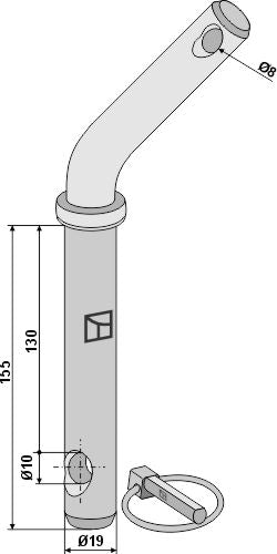 Socket pins with curved handle