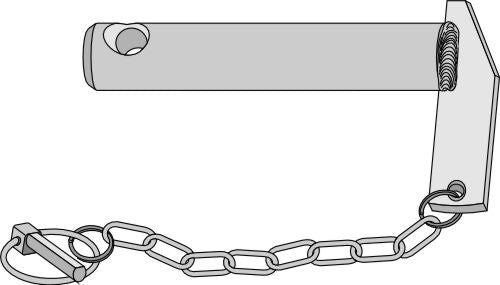 Ketjulla ja lukkopultilla varustettu pistokepultti