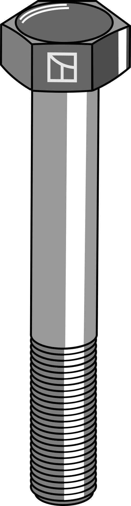 Hexagon bolt M14x2x80 without nut