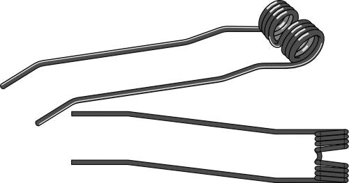 Hay rake tine Ø8 - left