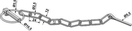 Safety-chain, galvanized