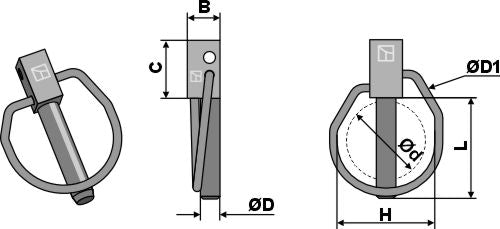 Linch pins according Ø11x45