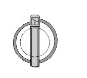 Linch pins according to DIN 11023