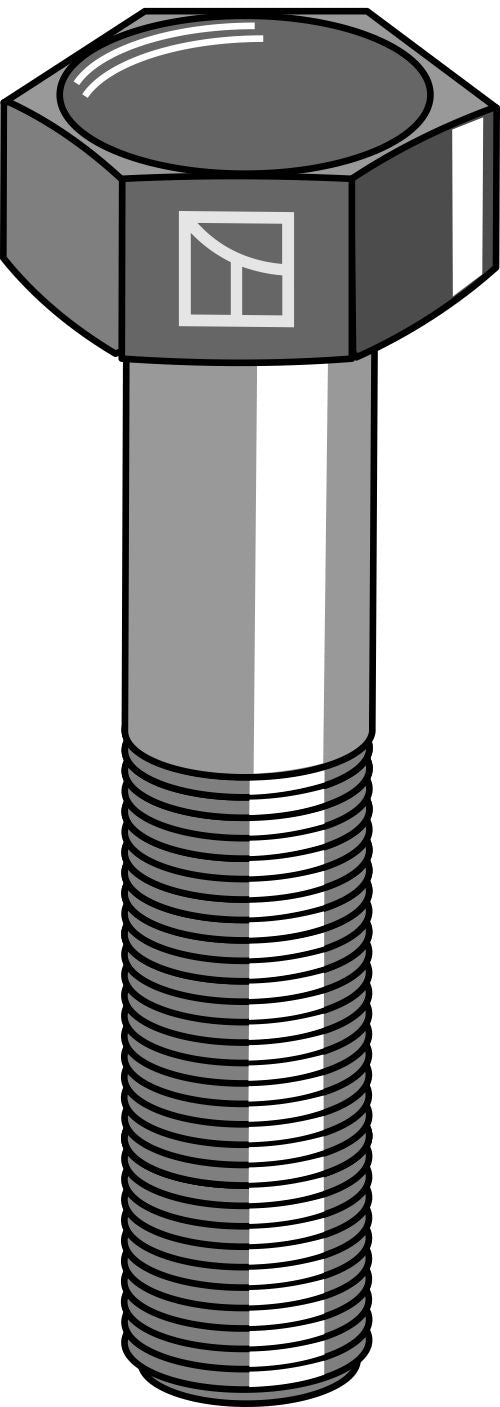 Sekskantbolt M16x2x60 uden møtrik