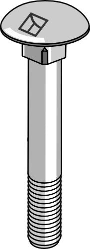 Bolt M16x2x90 galvanized without nut