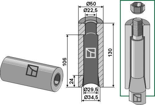 Hitsausholkki 130 mm
