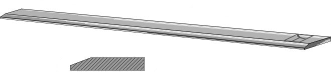 Cutting blade - 150x15x2000