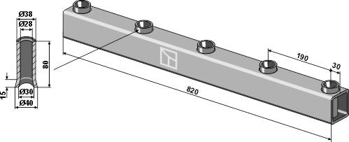 Rammerør til tand 850 mm