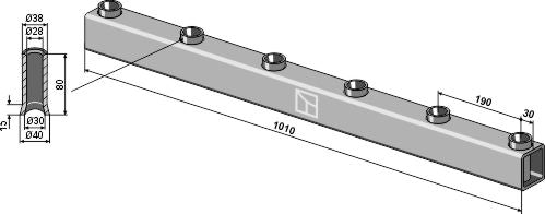 Frame tube for tine 1010mm