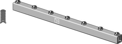 Rammerør til tand 1200 mm