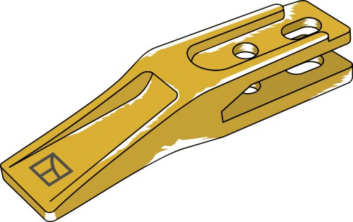 Vakiomalliset hampaat etukuormaajan kauhaan