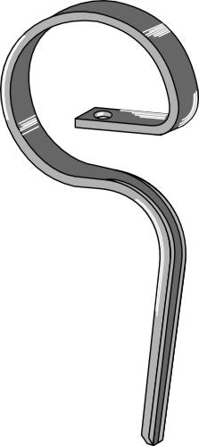 Upright gare tine