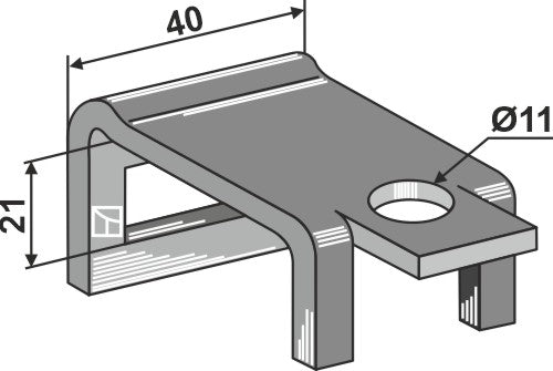 Klämma för tand 26x10