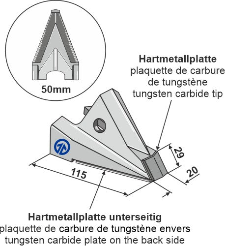 Udskiftningsspids - Kun frø