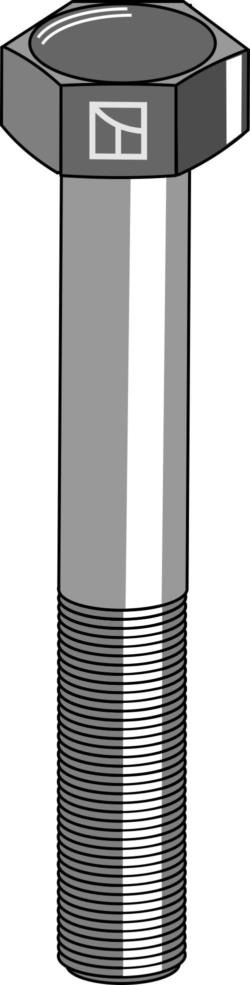 Sekskantbolt M20x1,5x100 uten mutter
