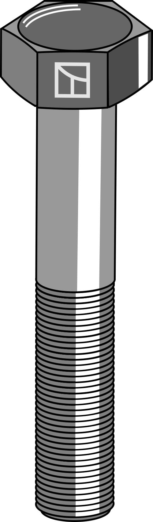 Sexkantskruv M20x2,5x80  utan mutter