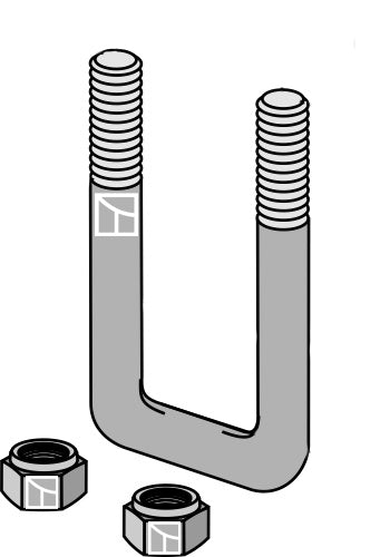 Bøylebolt - M16 x 2