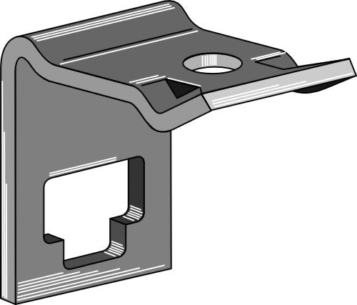 Clamp for double coil springs 25x25