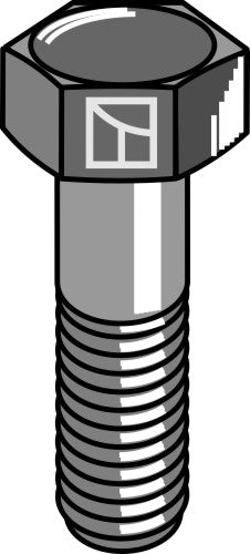 Hexagon bolt - M8x1,25 - 8.8