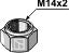 Self-locking nut - M14x2
