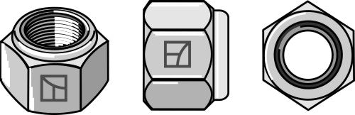 Itselukittuva mutteri M20x2,5