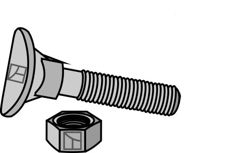Kultivatorbolt - M10x40 - 6,8