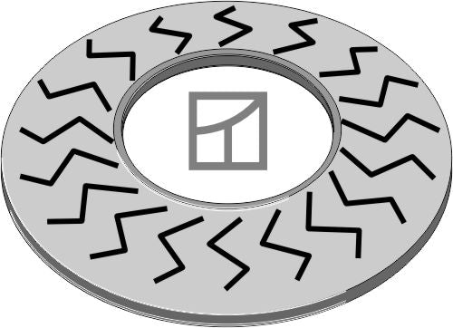 Blokkeringsskive Ø22x2xØ8,5