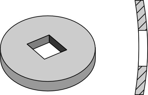 Kompensationsbricka för fyrkantig axel 28 x 28 och 30 x 30