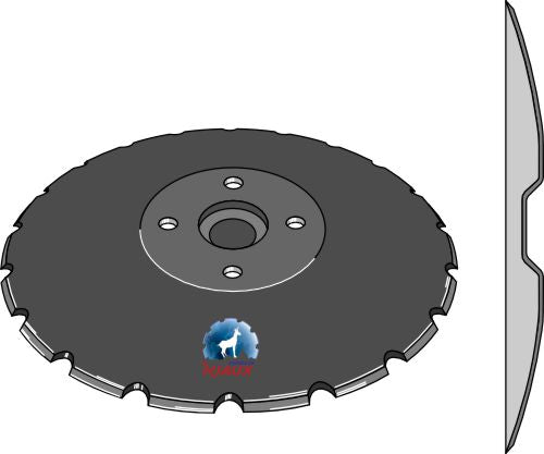 Skive med hak - Ø520x5