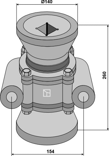 Konisk rullelager kompl.