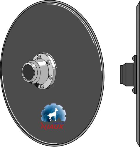 Såmaskinskive Ø382x4 - kompl.