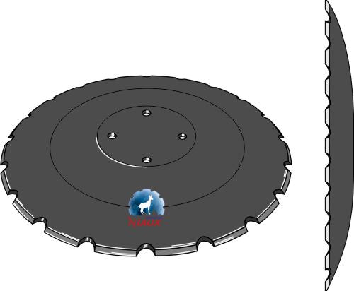 Skive med indhak Ø510x5