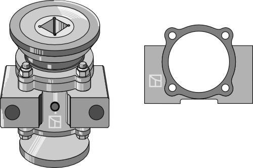 Lejesæt til 40x40 firkantet aksel