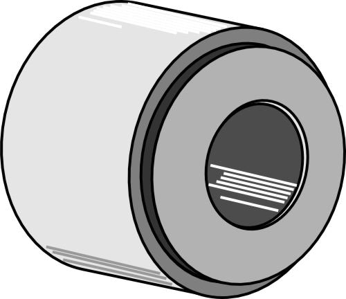 Järnring komplett med lager i hårt trä - Ø25 mm