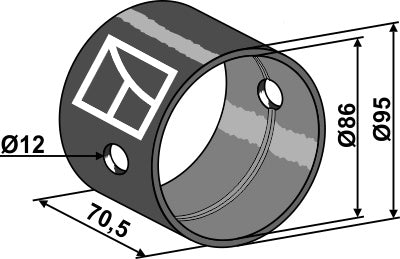PVC bearing bush for disc harrows
