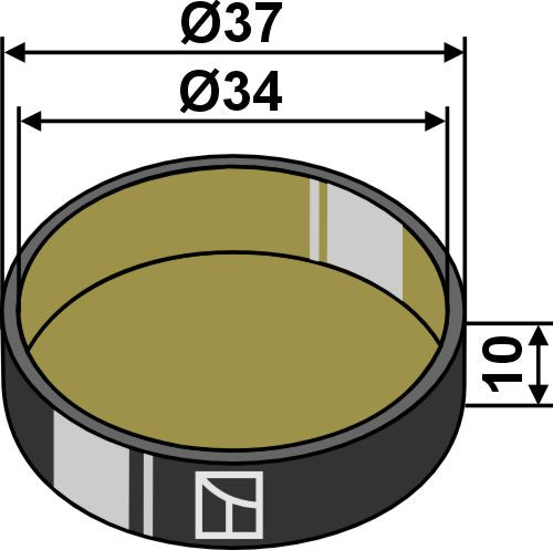 Cap piece of the bearing